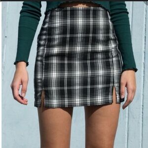 Brandy Melville Plaid Mini Skirt